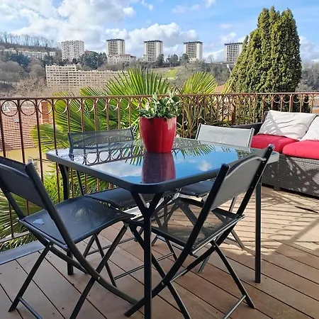 아파트 Climatise Terrasse Vue Sur Et Les Quais De Saone 리옹